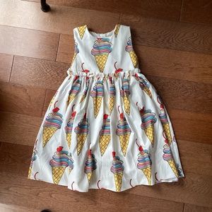 Ice cream cone party dress, girls size 8